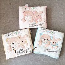Brand baby blanket children coral fleece single-layer suede quilt micro-blemish