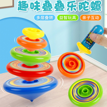 Shake-in-stack lap-top rotary transmitter hands fingertip childrens toy boys overlap the fight-to-turn superposition