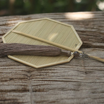 Group fan retro fan Chinese style handmade bamboo fan mini fan zootee octagonal palace fan morning light