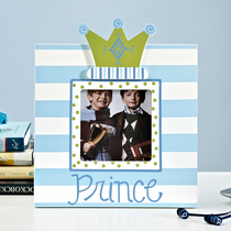 Boy photo frame photo ornaments 6 inch creative cute wooden custom childrens photo frame desktop photo rack