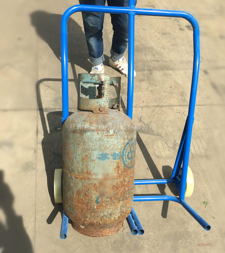 批发单钢瓶车氧气瓶推车乙炔氮气瓶搬运车工业液化气钢瓶推车