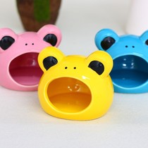 Hamster Nest Ceramic Shells Nest Porcelain Nest Gold Silk Bear Small house Cottage Cooling Ice House Sleeping for Summer Supplies