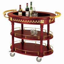 Luxury three-story wine truck solid wood wine cart hotel bar mobile service car snack tea truck dining car