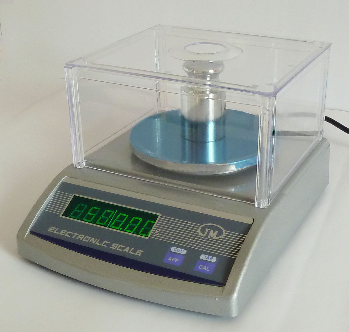 纪铭克重仪300g0.01克电子天平圆盘取样刀电子秤纺织秤送刀片皮垫