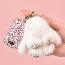 Audi Q3 key case A3 shell A1 buckle A6L Q7 Q2L folding car key case protective cover diamond-encrusted female high-end