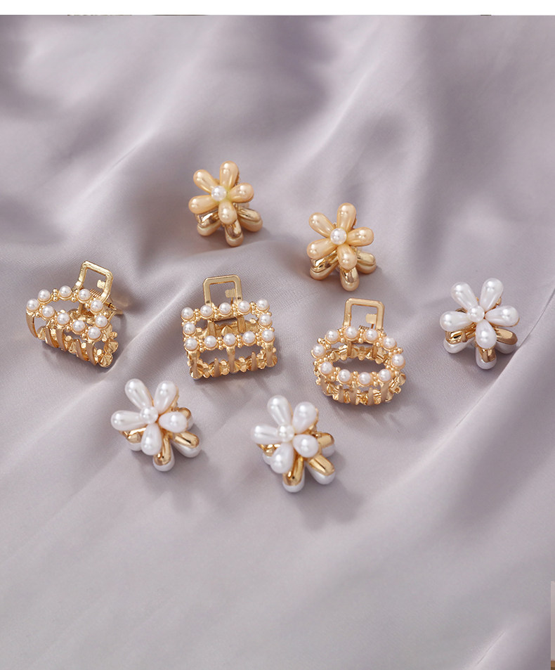 珍珠小发夹小巧精致刘海边夹少女顶夹发卡发饰小号夹子头饰小抓夹