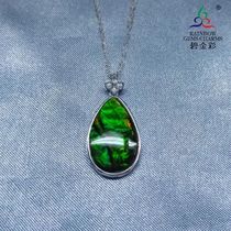 Bi Jincai Canada Natural Spotted Stone Pendant Simple Small Female Light Edge Pendant Snail Fossil