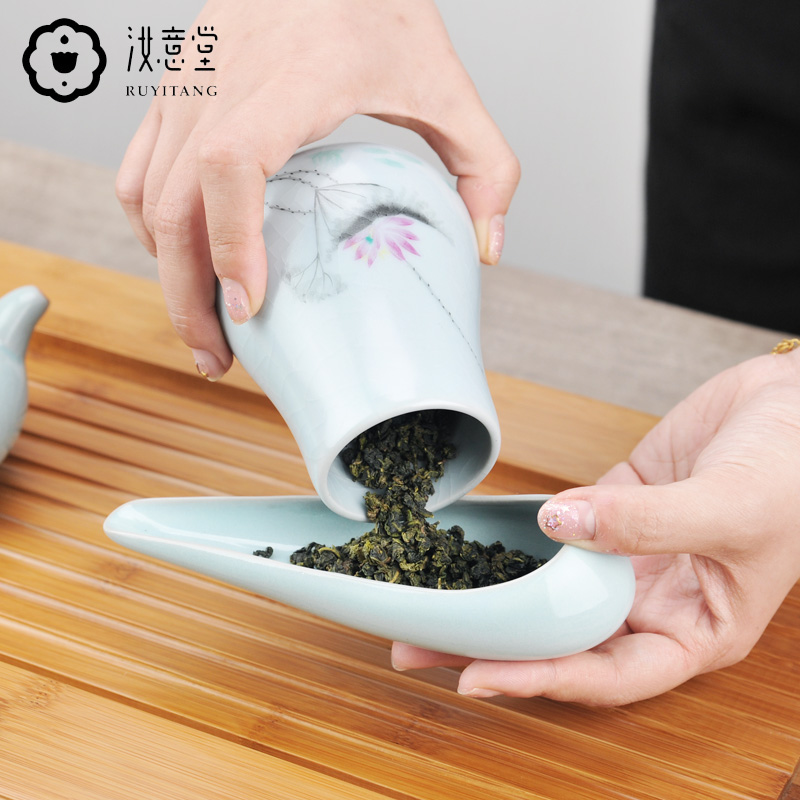 Your up porcelain ceramic tea tea holder is kung fu tea accessories zen tea tea holder tea tea spoon teaspoon points shovel