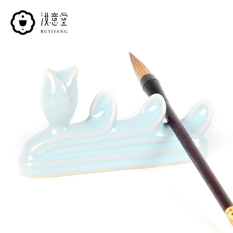 Creative bijia mountain your up porcelain ceramic pen mountain pen pen brush frame study four treasures desktop furnishing articles