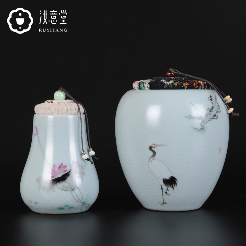 Your up hand - made ceramic POTS caddy fixings POTS black tea POTS to save storage POTS sealed as cans of restoring ancient ways household size