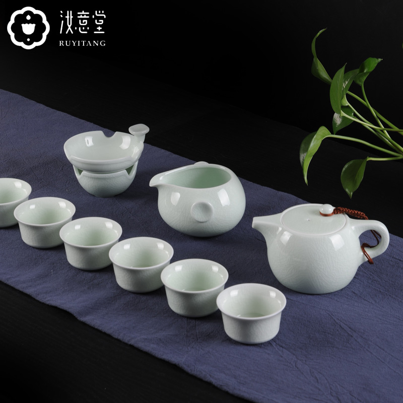 Your up kung fu tea set suit household contracted ceramic teapot teacup Chinese office to ultimately responds tea tea combination