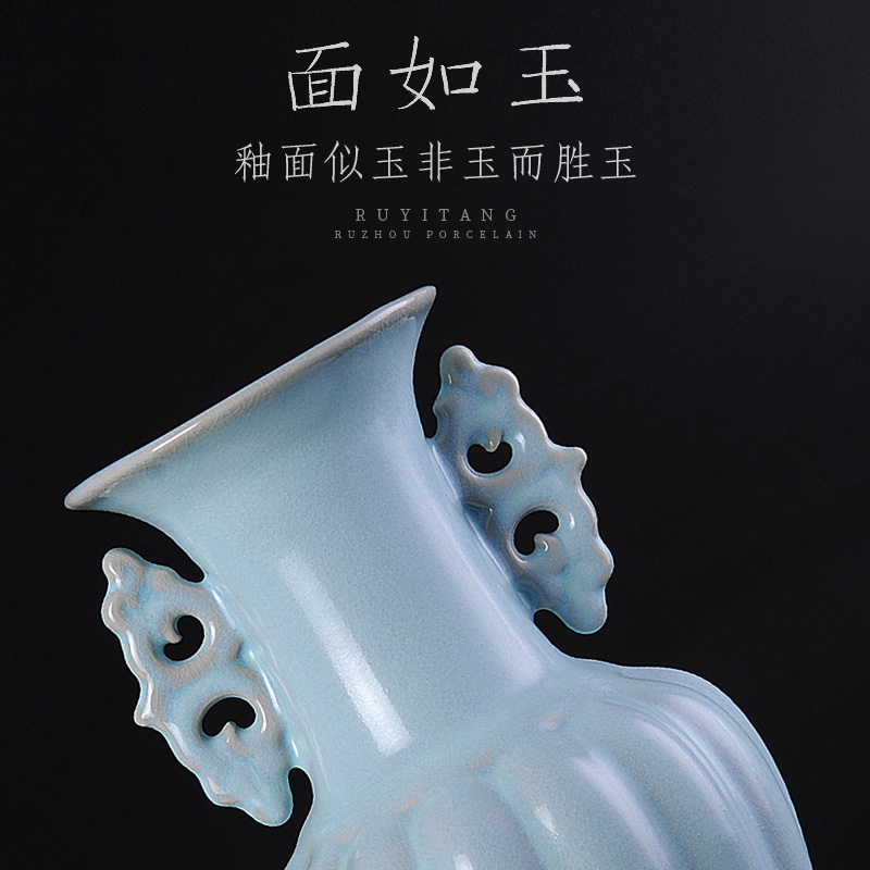 Archaize your up chinaware bottle Chinese style restoring ancient ways classical household mesa of sitting room adornment furnishing articles porcelain ceramic vase