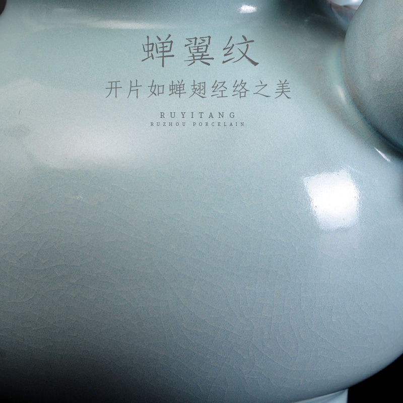 Your up ceramic big gourd furnishing articles of Chinese style antique porcelain home sitting room porch classical adornment ornament celadon