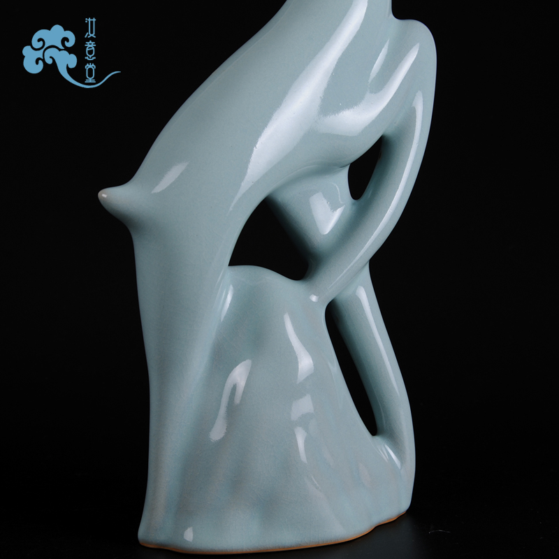 Your up porcelain arts and crafts creative ceramic giraffe furnishing articles contracted household sitting room adornment animal Chinese style decoration