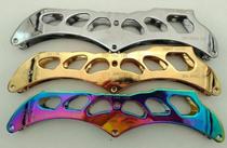 Disc roller skate knife holder electroplated LXT speed skating shoe three-wheel bracket 3*110 3*125 speed slide tool holder wheel frame