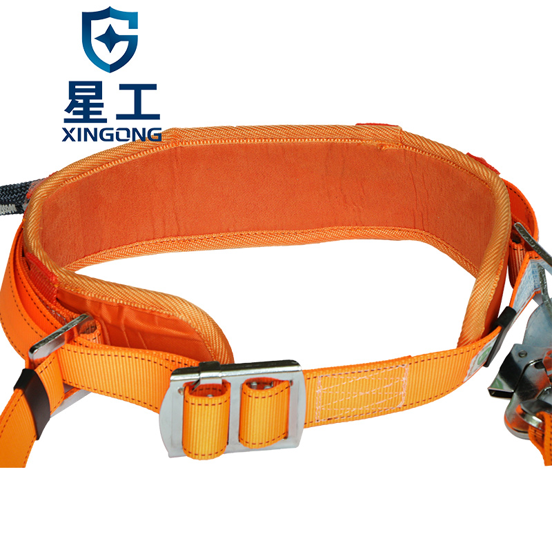 xinggong european standard electrician safety belt, electric safety rope, double safety fence, climbing pole, fall protection safety rope