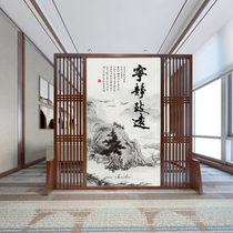 Custom solid wood screen partition living room Chinese entrance occlusion household