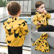 Boy charge windbreaker jacket new baby Autumn childrens clothing 1 year old 3 Children boy baby tide child Spring and Autumn foreign gas