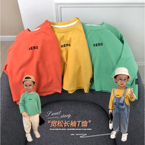 Boys long sleeve T-shirt autumn spring and autumn baby childrens clothing baby base shirt children 1 year old coat tide autumn