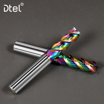 Dette 55 Degrees 3-Edged Seven Color Aluminum With Flat Knife Milling Aluminum Special Highlight Tungsten Steel Milling Cutter CNC Numerical Control Center Cutter