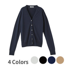 fieldnotes) (UK) John Smedley womens vneck wool knit cardigan