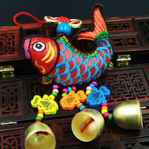 Wind bell hanging door decoration Yunnan Lijiang Creative home Metal copper bell bell decoration characteristic handicrafts