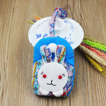 Yunnan ethnic style features handmade rabbit keychain creative cartoon key chain key set fashion accessories