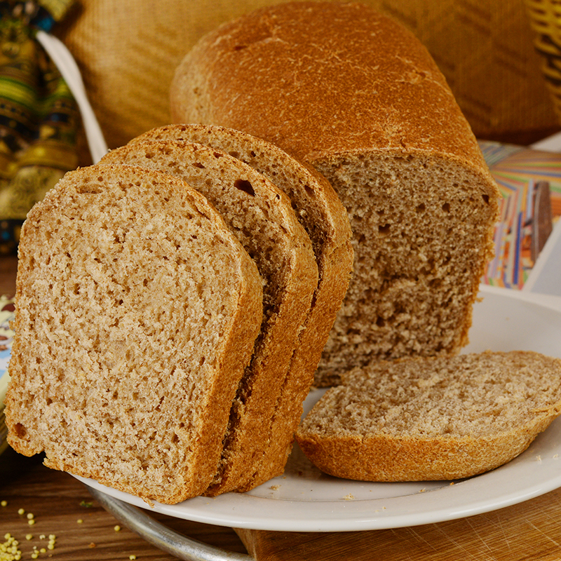 进口俄罗斯正宗全麦无糖大列巴荞麦无糖早餐面包500克黑列吧 包邮