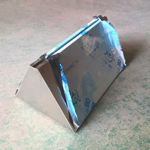 Triangle advertising base tempered glass water brand base shopping mall poster stand mobile luminous stand base customized