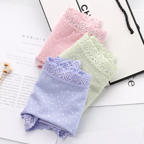 Net Yarn Sexy Lady Mid Waist Low Waist Underpants Triangle Pants Transparent Modale Underpants Fine Soft Lace Side