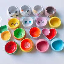 Mix 5 pieces of hamster hedgehog food bowl hamster food bowl anti-knock Bowl bowl Small Pet Bowl