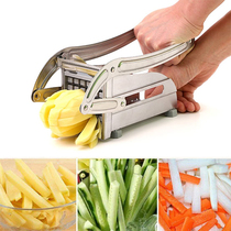 Potato cutting machine household mini stainless steel manual American thick fries cucumber potato cutting artifact