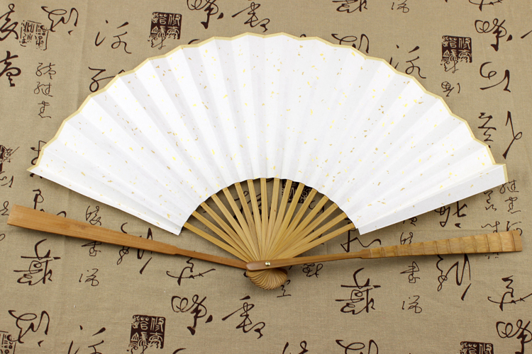 苏呆纸 7寸8寸9寸10寸11寸12寸油竹节扇子 宣纸折扇空白手工扇面