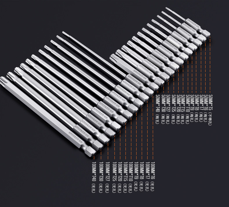 绿林米字批头电动螺丝刀手电钻风批起子强磁梅花披十字特级内六角