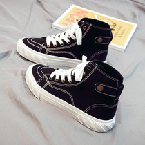 2021 autumn new high canvas women shoes Joker ulzzang Korean version of cloth shoes student trendy shoes ins board shoes