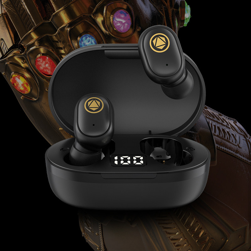 漫威联名蓝牙耳机无线入耳式双耳降噪运动大电量超长续航待机正版