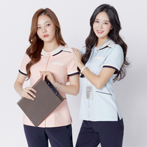 2020 Spring Summer New Beauty artist spa nail tattoo embroidery overalls pants set skin management Korean version of uniform