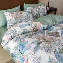 American Fields Garden Wind 60 Long Suede Cotton Beds Four Pieces Full Cotton Pure Cotton Floral Twill Seasonal Quilt Cover Bed Linen