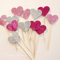 Sweet heart love plug-in card cake plug-in card creative dessert table layout ten sets