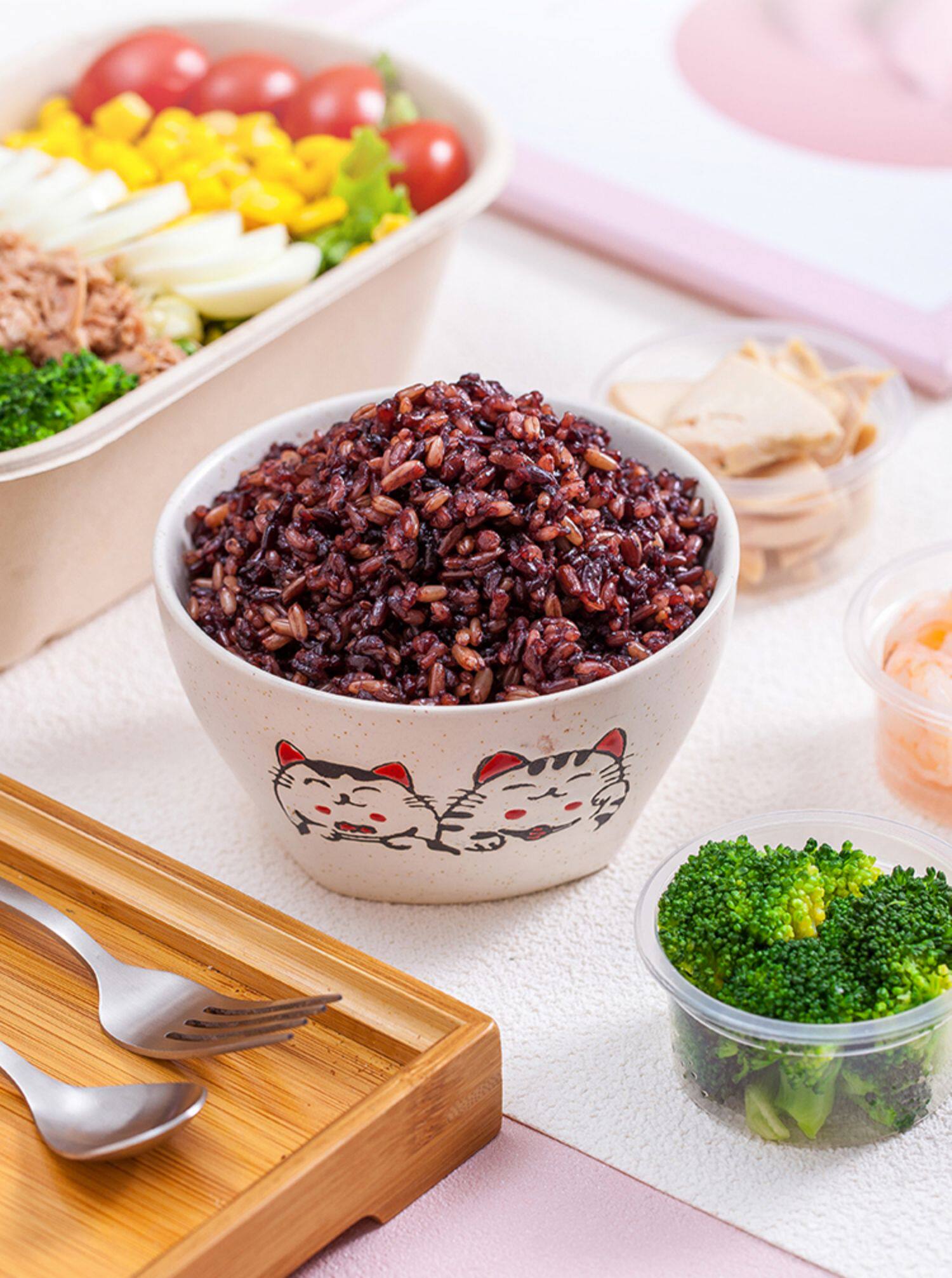 四色糙米新米5斤杂粮米 糙米饭健身玄米粗粮五谷杂粮饭_打了折优惠券