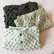Guoxian｜Turkey Minimom Handmade Organic Cotton Popcorn Sweater Cardigan