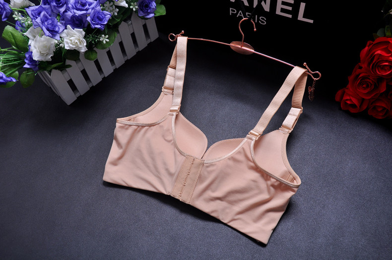 磨毛保暖内衣环保<em>染色</em>无公害<em>胸罩</em>聚拢调整型一