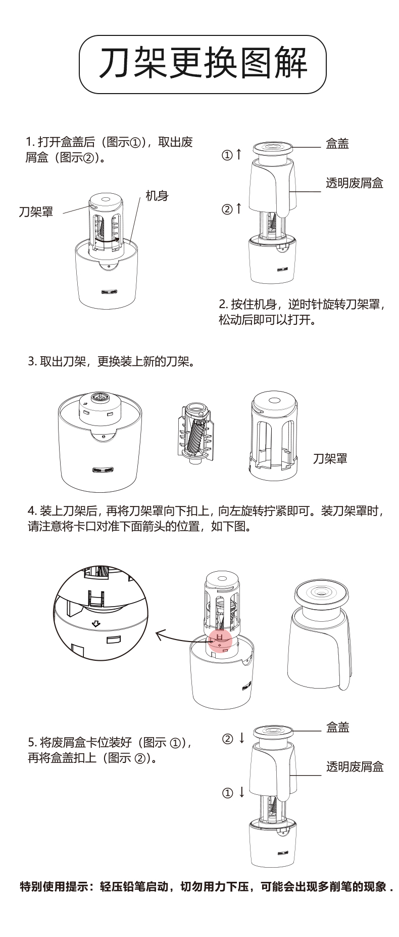 电动卷笔刀自三角笔刀小学生大口径粗大动转笔刀洞洞笔削笔器素描