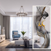 Modern light luxury simple glass screen partition painting process Entrance porch Bedroom living room Dining room window home