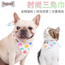 doglemi pet triangular towel kitty dog saliva towels small medium large canine collar faro kirki scarf