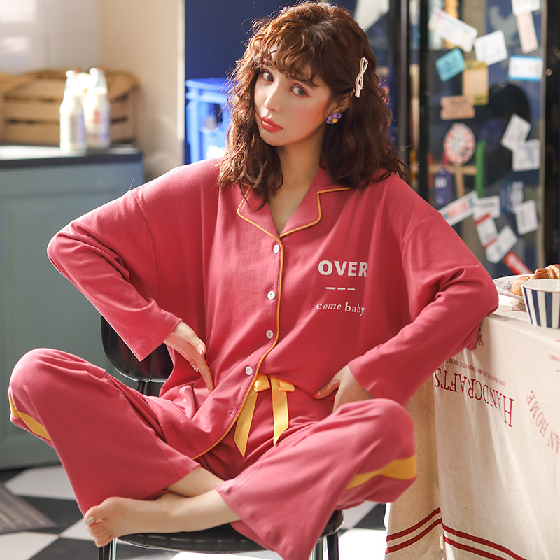 睡衣女长袖春秋夏季纯棉韩版女69.00元包邮