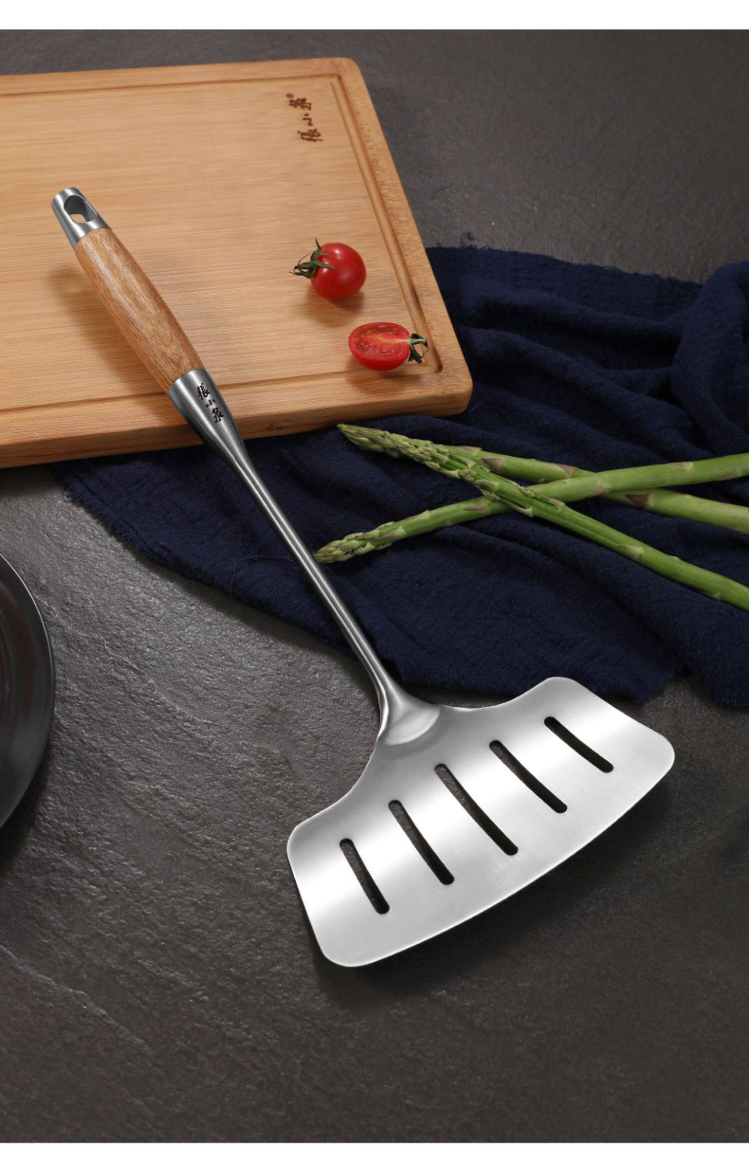 张小泉锅铲不锈钢厨房厨具铲勺套装全套家用汤勺漏勺加厚炒菜勺子