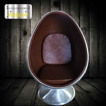 Aluminum Leather Egg Chair Creative Fashion GRP Casual Chair Egg Shell Chair Sofa Chair Club Chair Egg Chair Pointed Ball Chair