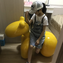 Small Horse Chair Nordic Children Birthday Gifts Personality Toys Creativity Children Chair Casual GRP Chair Puppy Chair