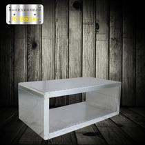 loft retro industrial creative fashion square bar café small family type short table aluminium leather hollow tea table